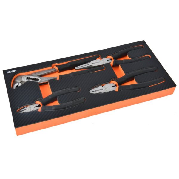 Plier Set 4Pc In EVA Tool Tray