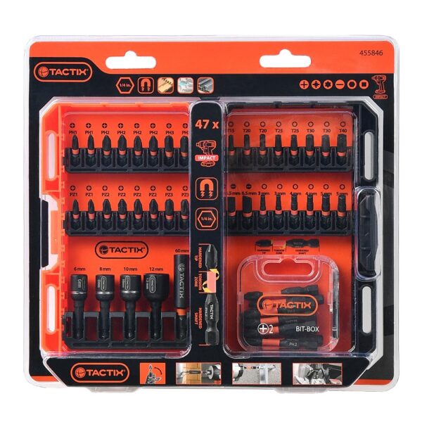 Impact Bit Set 47 Piece Pro Grade packed