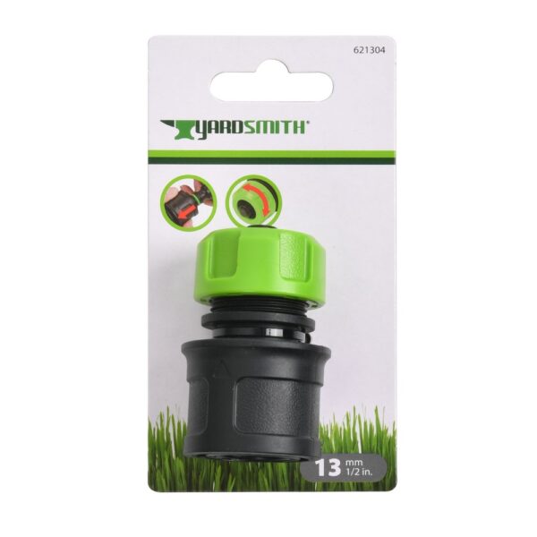 Garden Hose Connector with ASV 1/2ins - Yardsmith packed